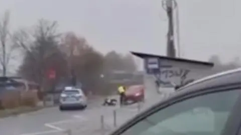 Potrącony policjant