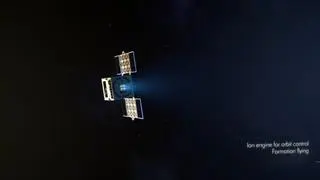 Satelita EagleEye w przestrzeni kosmicznej - wizja artystyczna