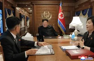 Kim Dzong Un podczas podróży do Chin (1 września 2025)
