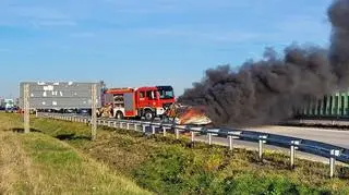 Auto zapaliło się w trakcie jazdy