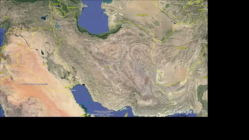 iran mapka