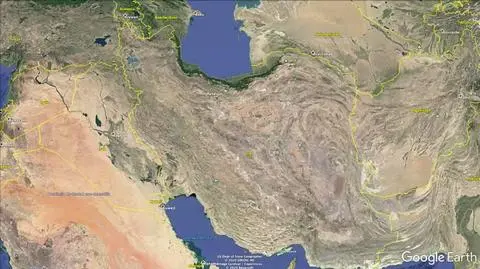 iran mapka