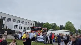 Poranna ewakuacja w Puszczykowie