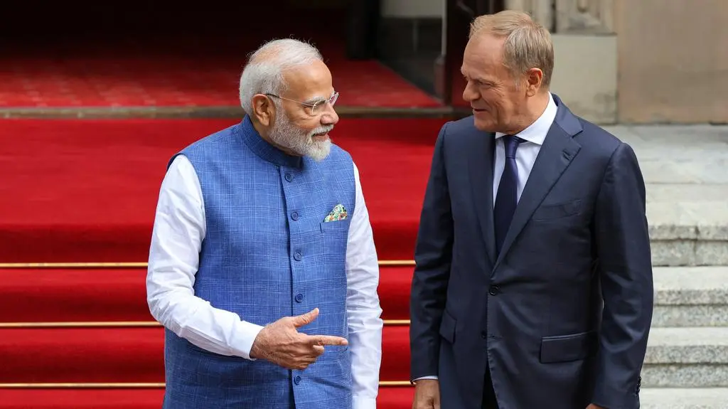 Narendra Modi i Donald Tusk