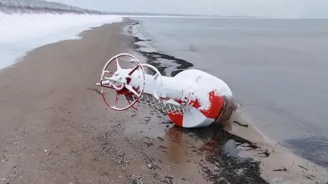Boja na plaży w Jantarze