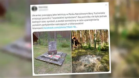 Ukrainiec zniszczył pomnik polskich partyzantów? To fake news
