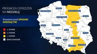 Prognoza zagrożeń na niedzielę