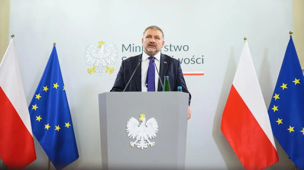 Waldemar Żurek na konferencji prasowej