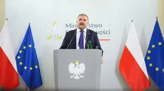Waldemar Żurek na konferencji prasowej