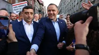 George Simion i Karol Nawrocki