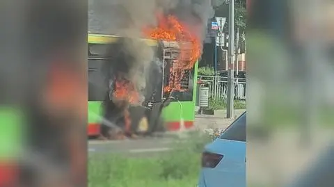 Pożar autobusu we Wrocławiu 
