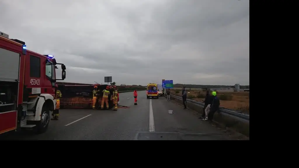 Zderzenie busów na A1