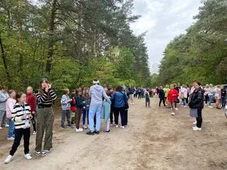 Ewakuacja szkoły w Otwocku