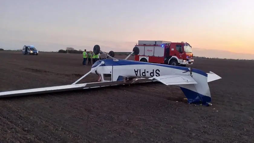 Wypadek awionetki w Gliwicach