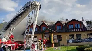 Pożar restauracji w Dębicy 