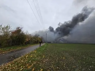 Pożar zakładu meblarskiego