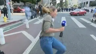 "Postrzeliłeś reporterkę". Stacja przerwała transmisję