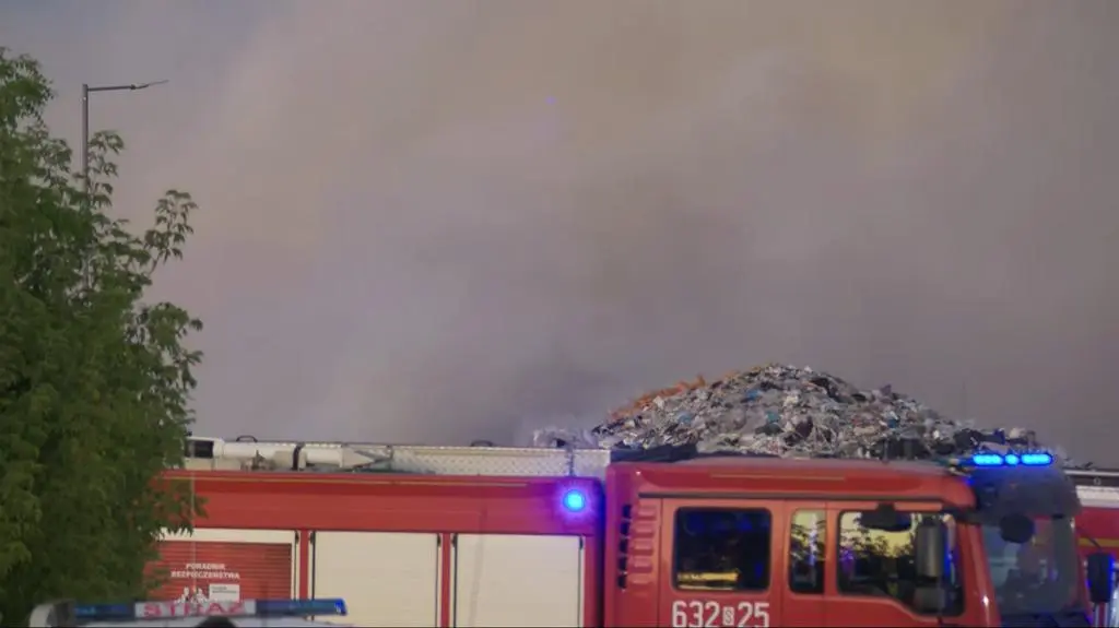Pożar składowiska odpadów, Chorzów