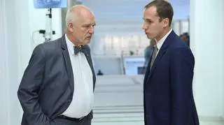 Janusz Korwin-Mikke i Konrad Berkowicz w 2016 roku