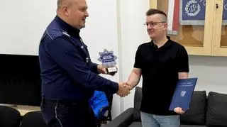 Pan Grzegorz dostał podziękowania od policji