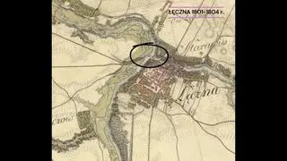 Na mapie z lat 1801-04 nie ma mostu 