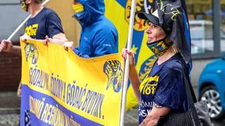 Katowice, 11 lipca 2020. Uczestnicy XIV Marszu Autonomii Śląska w Katowicach