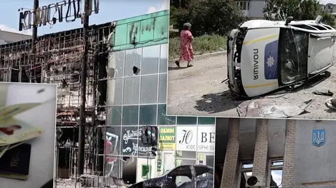 Zrujnowane miasto, gdzie nie słychać nawet ptaków. Reporter pokazał zniszczenia