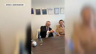 Rozmowa Grzegorza Brauna z dyrekcją szpitala