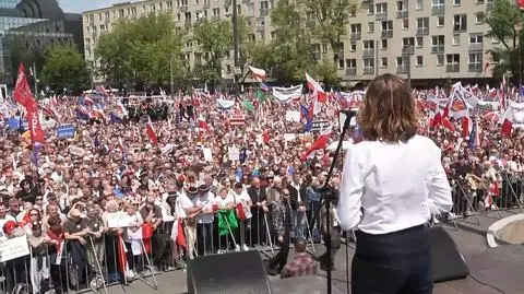 Magdalena Biejat przerwała swoje wystąpienie 