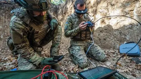 Ukraina, obwód charkowski. Oddział dronów SZU