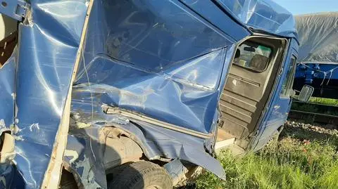 Kolizja na przejeździe kolejowym