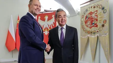 Karol Nawrocki i Wang Yi