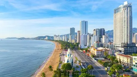 Miasto Nha Trang w Wietnamie 