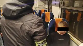 Poszukiwany mężczyzna został zatrzymany w pociągu