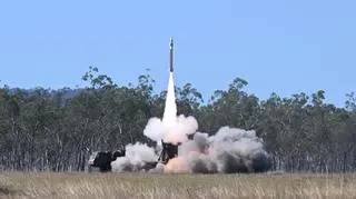 Japońska rakieta ziemia-powietrze średniego zasięgu Chu-SAM typu 3 odpalona podczas ćwiczeń w 2025 roku 