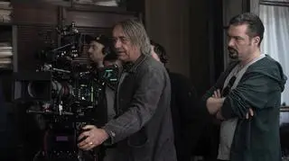 Dariusz Wolski i James Vanderbilt na planie filmu "Norymberga"