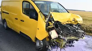 Wypadek na DK 62 pod Radziejowem