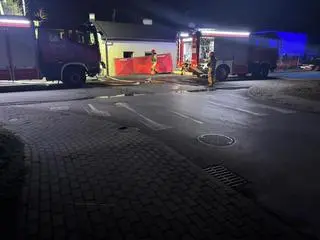 Pożar budynku mieszkalnego w Tomaszowie Mazowieckim 