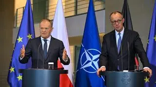 Donald Tusk i Friedrich Merz