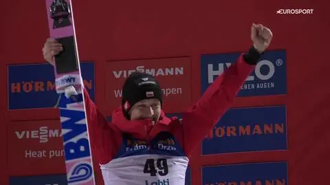 Paweł Wąsek na podium w Lahti