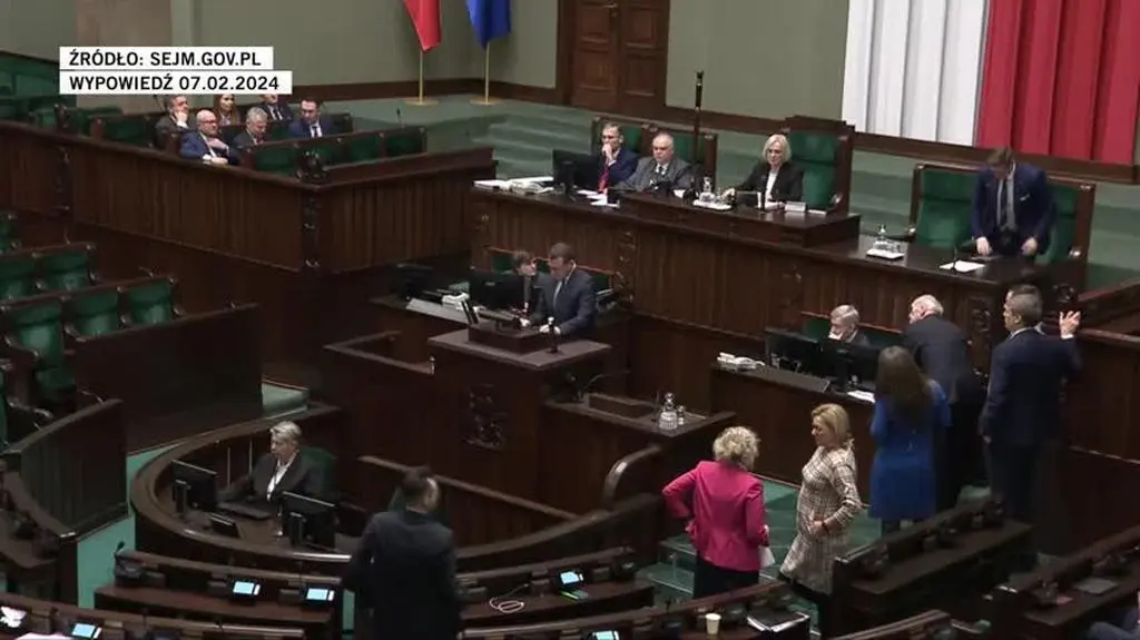 Przemówienie posła PiS Pawła Szefernakera w Sejmie, luty 2024 r. 