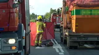 Potrącenie na przejściu dla pieszych w miejscowości Miękowo