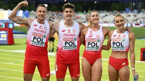 Polscy lekkoatleci wicemistrzami Europy. Rekord sztafety na koniec