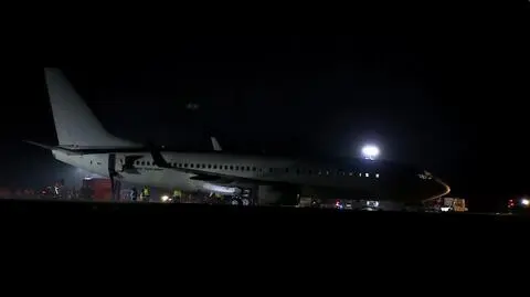 Samolot wypadł z pasa startowego na lotnisku Kraków-Balice