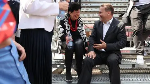 Joanna Senyszyn i Radosław Sikorski