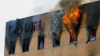 Pożar w hotelu. "Wybiegliśmy tak, jak staliśmy"