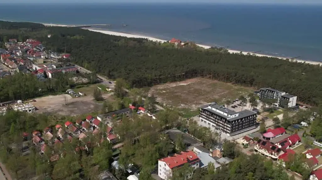 Wycięty las - tereny inwestycyjne w Łebie