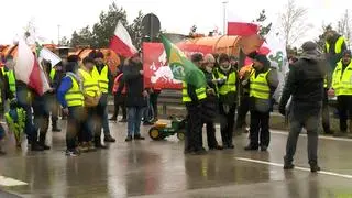 Rolnicy mają protestować do godziny 12.
