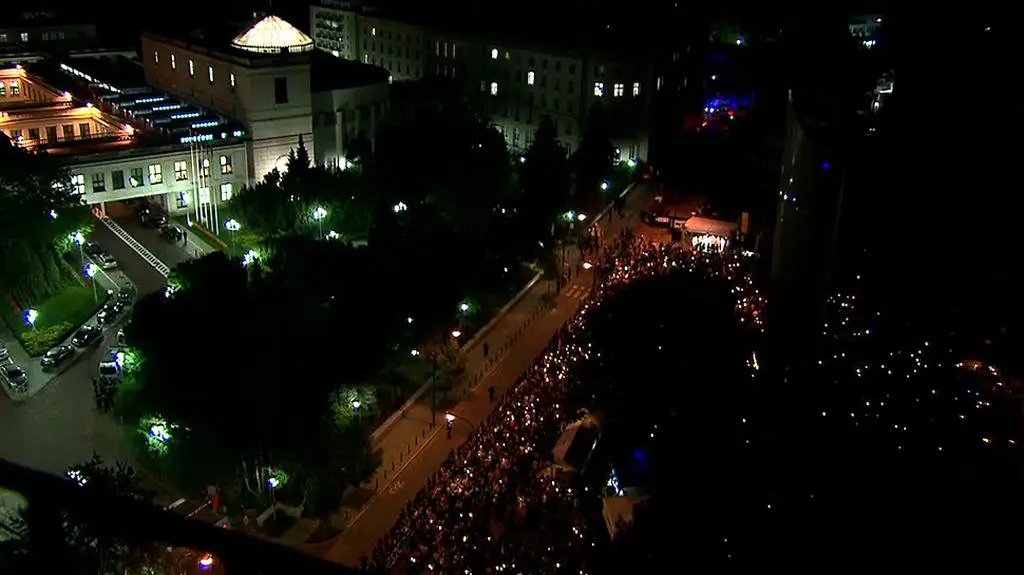 Protest pod Sejmem przeciwko reformie sądownictwa PiS