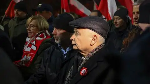 Jarosław Kaczyński na Marszu Niepodległości